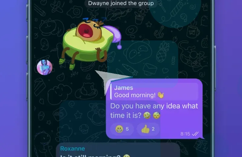 快速消息功能示意图